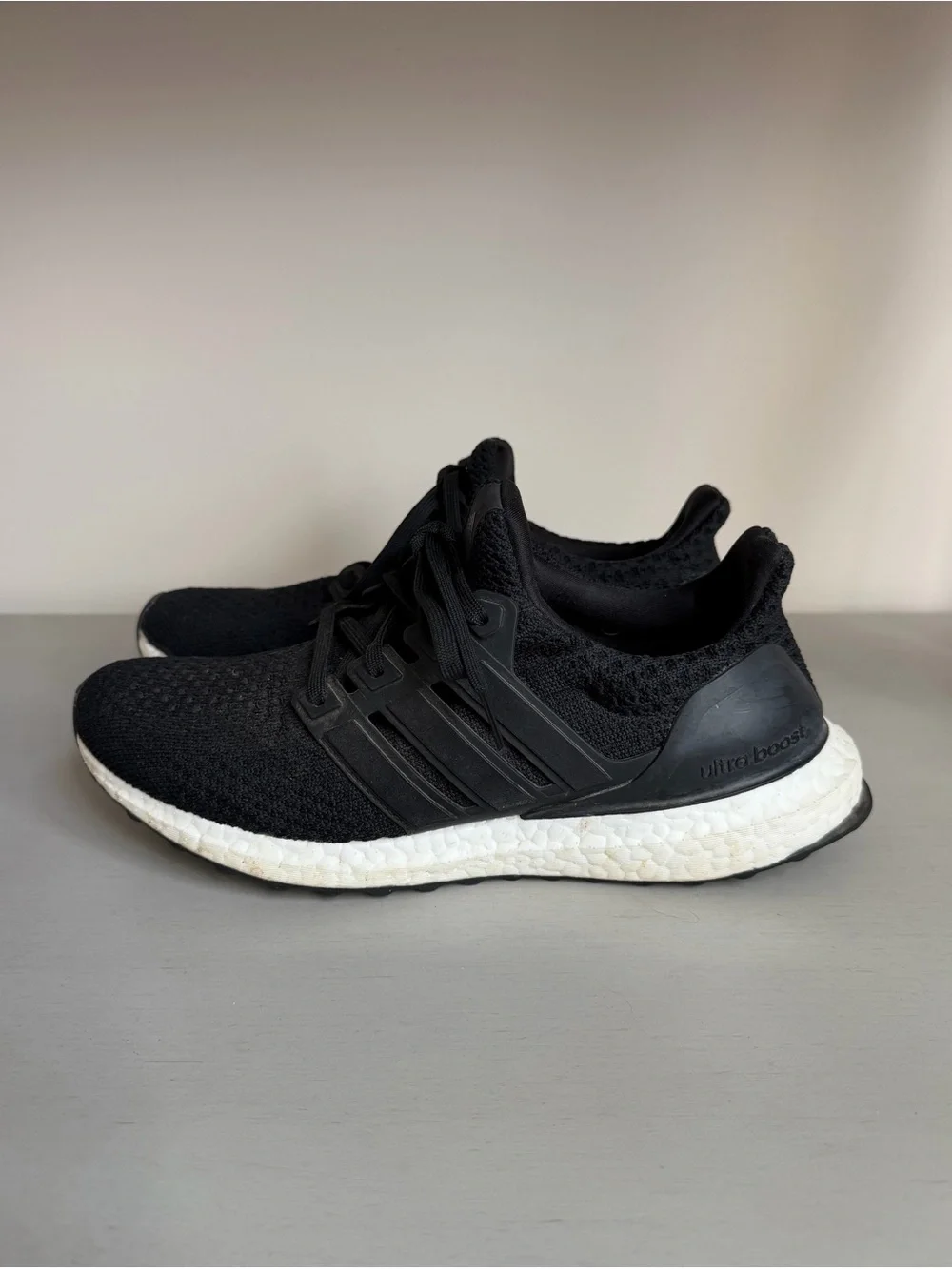 Adidas Women’s UltraBoost Running Shoes - Black / White Midsole